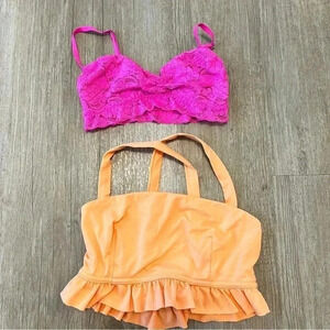 Womens/Juniors Bundle of 2 Bralette/Crop Top - XS